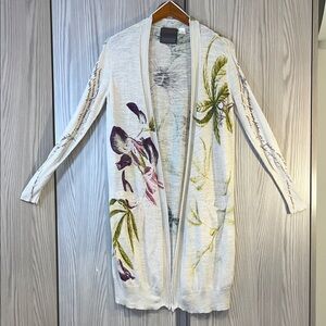 Anthropologie // Guinevere Floral Printed Cardigan